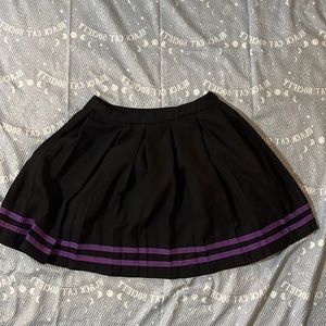 Hot Topic Black and Purple Sailor Skirt